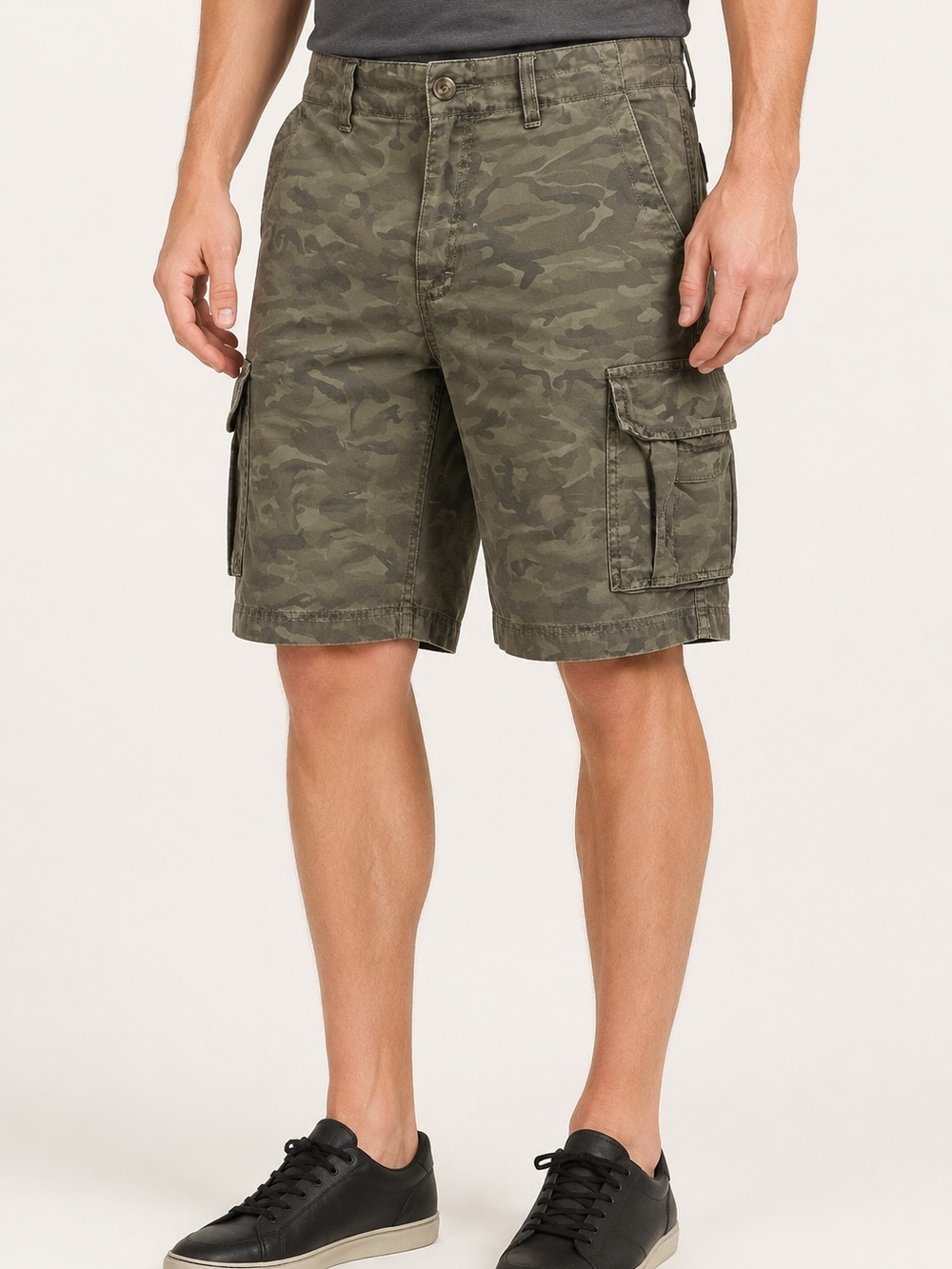 Cabela’s Casuals Men’s Size 36 Olive Camo Cotton Cargo Shorts